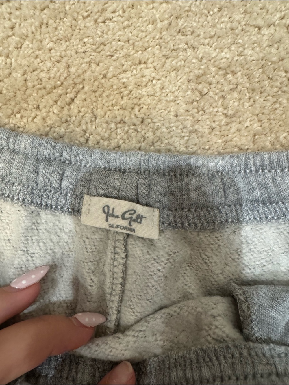 Brandy Melville Light Gray Kids Sweatpants